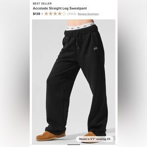 ALO Yoga Men's Charcoal Joggers